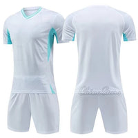 Unisex Short Sleeve Quick Dry Polyester Soccer Jersey Set