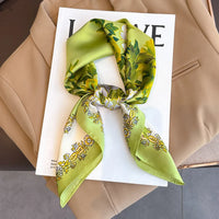 Women's 70x70cm Square Silk Scarf Shawl Headband