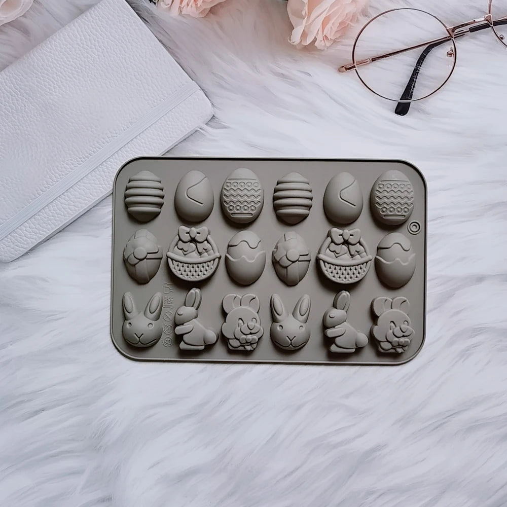 Easter Silicone Mold Cake Chocolate Cookie Baking Mould Rabbit Colored Holiday Decoration Kitchen Bakeware - Buy online at  Vibe In Cart.