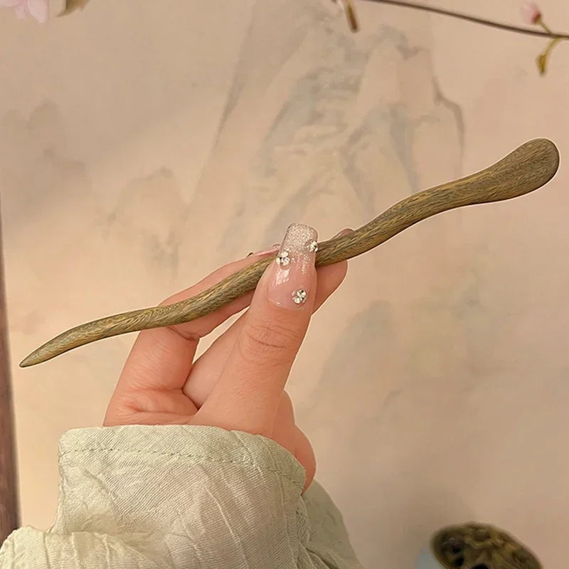 Vintage Wood Hair Sticks Pins Hairwear Hairpins Head Pins DIY Handmade Wooden Head Jewelry Hair Accessories Ornaments for Women - Buy online at  Vibe In Cart.