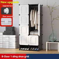 1pc/New Wardrobe Simple Cloth Wardrobe Clothes Storage Cabinet Rental House Plastic Assembly Dormitory Fabric Wardrobe Cabinet - Buy online at  Vibe In Cart.