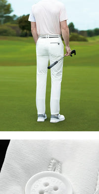 PGM Men's Golf Pants Summer Waterproof Antibacterial Elastic Waistband Sports Pants KUZ182 - Buy online at  Vibe In Cart.
