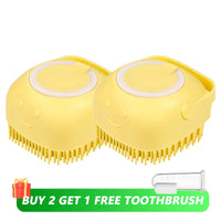 Dog Bath Brush Silicone Pet Shampoo Brush Soap Dog Scrubber Cat Massage Grooming Wash Comb Soft Rubber Puppy Clean Brush - Buy online at  Vibe In Cart.