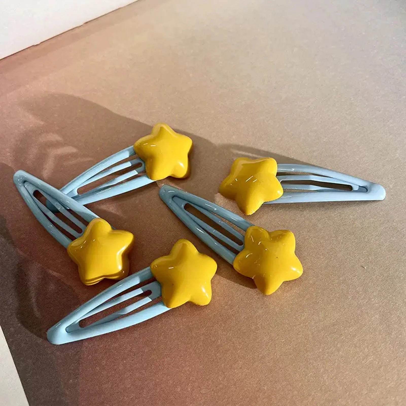 Summer Y2K Hairpin Yellow Star Designs Duck Mouth Clip Bangs Side Clip Blue BB Barrettes Hair Snap Clips Girls Hair Accessories - Buy online at  Vibe In Cart.