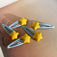 Summer Y2K Hairpin Yellow Star Designs Duck Mouth Clip Bangs Side Clip Blue BB Barrettes Hair Snap Clips Girls Hair Accessories - Buy online at  Vibe In Cart.