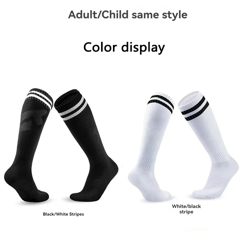 New Football Socks Knee length Cotton Socks Sweat Absorbing and Breathable Adult and Children's Sports Socks - Buy online at  Vibe In Cart.