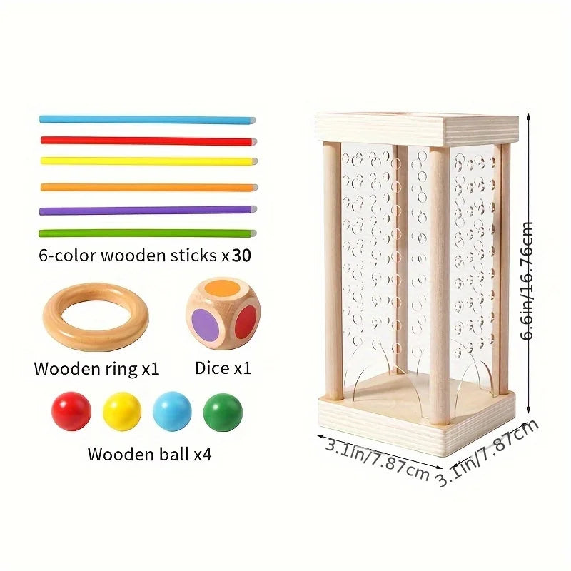 Wooden stick games, wooden interactive educational toys, parent-child games, exercise logical thinking ability. - Buy online at  Vibe In Cart.