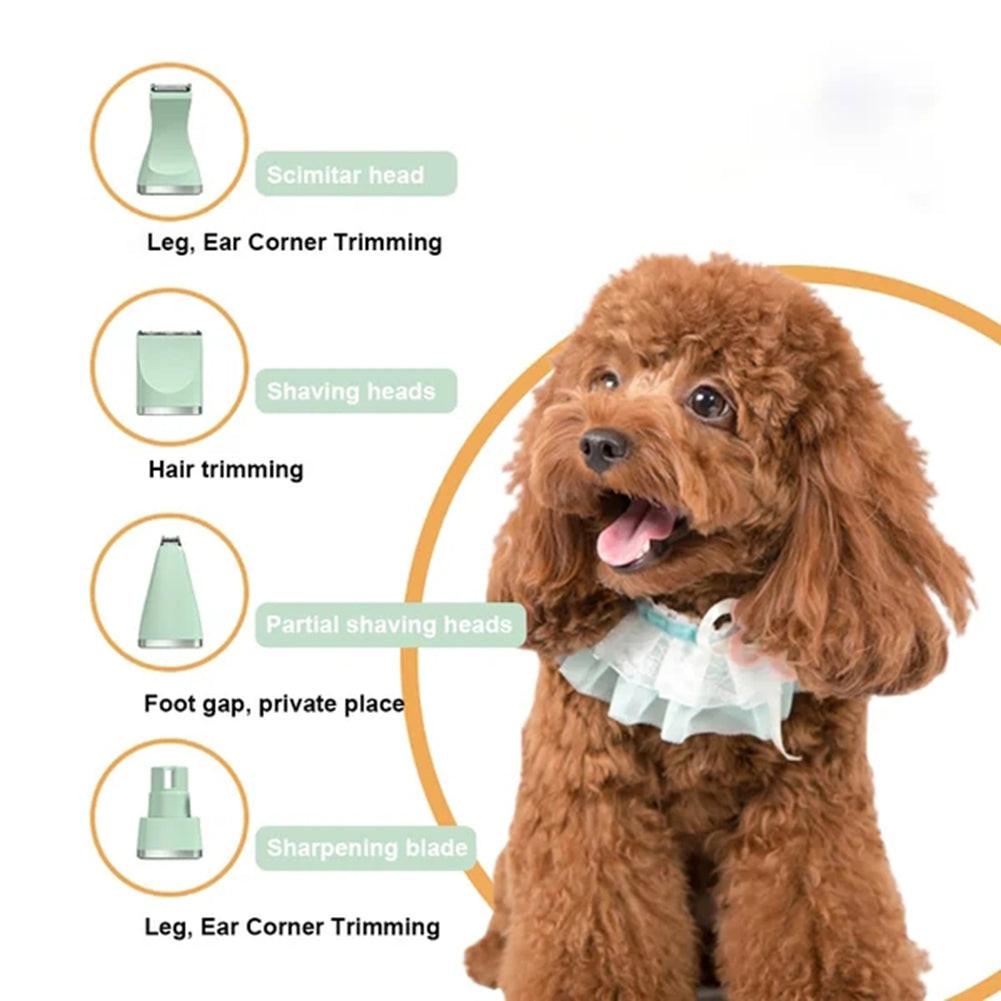 Professional 4-in-1 Electric Pet Grooming Tool Set Dog Hair Clippers USB Rechargeable Pets Haircut Trimmer Shaver Cats Supplies - Buy online at  Vibe In Cart.