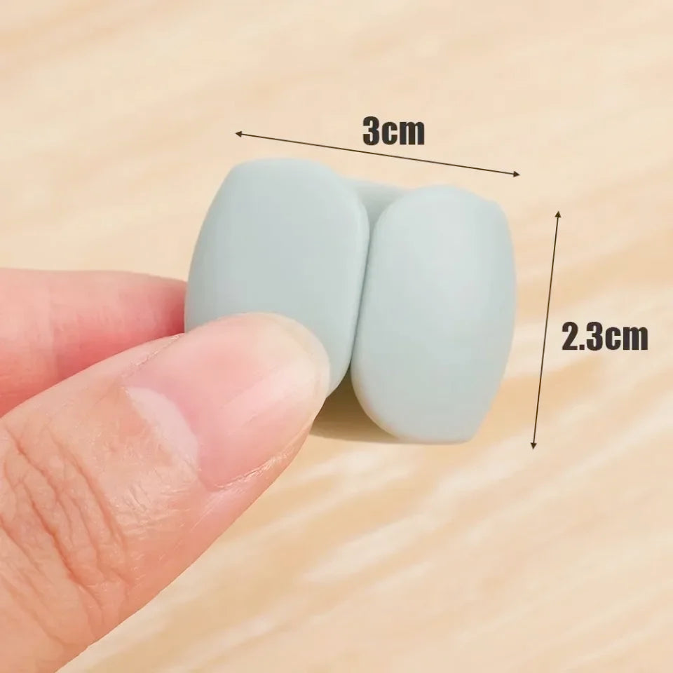 Silicone Adhesive Cable Clips for Wire Management, 3x2.3cm, 5-20 Pack