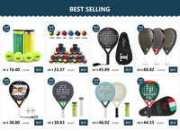 3K/12K Carbon Fiber Professional Tennis Padel Racket for Men Rough Surface with Eva Soft Memory Foam Core for Training - Buy online at  Vibe In Cart.