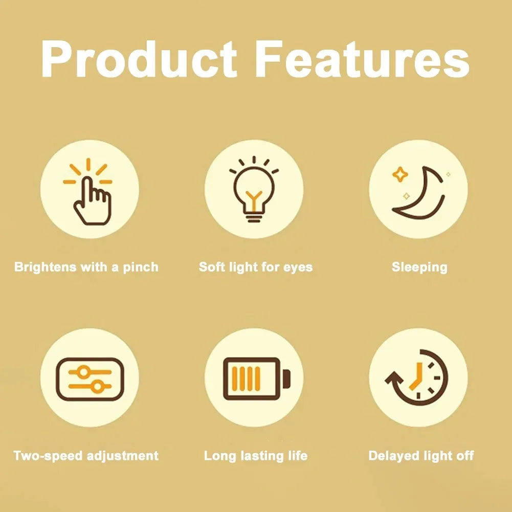 GGbingo Rechargeable Cute Capybara Night Light Novelty Dimmable Nursery Nightlight Touch Lamp Silicone Pat Lamp for Kids Room - Buy online at  Vibe In Cart.