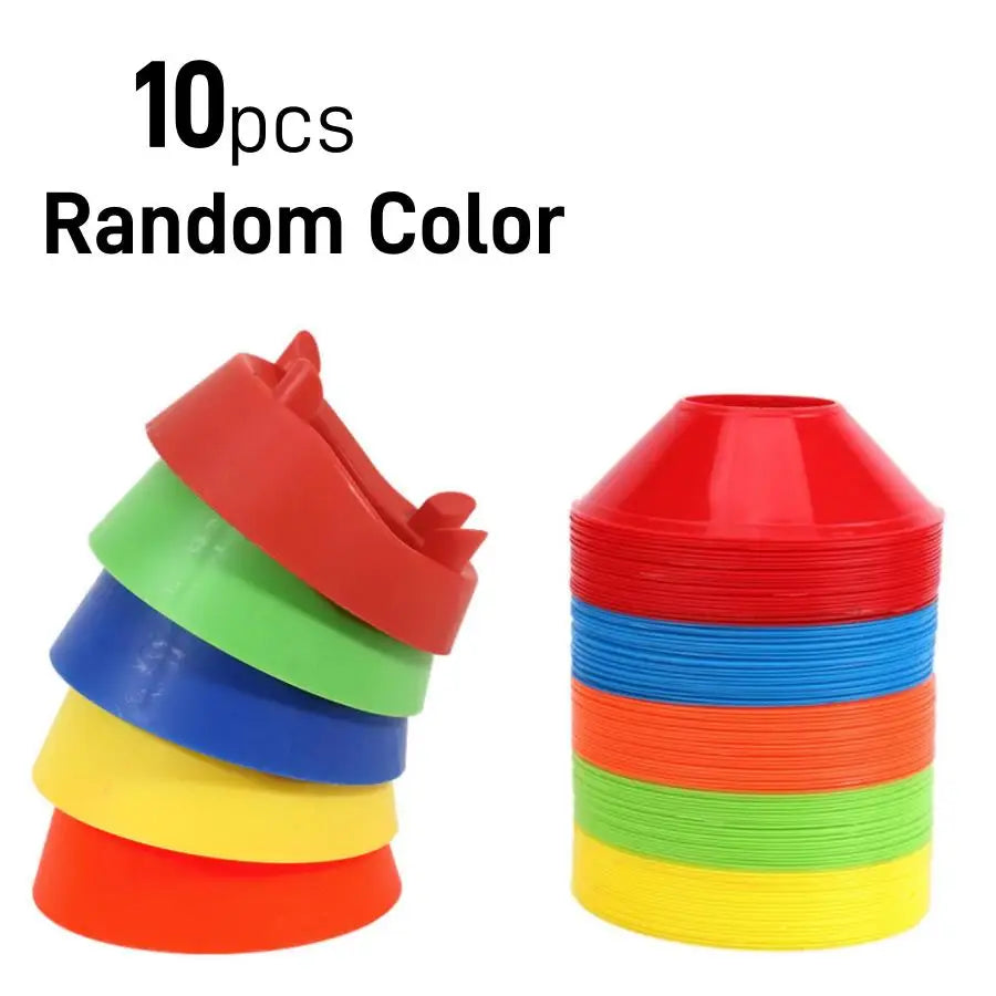 Outdoor Sports Training Pressure Resistant Marker Discs and Cones Set of 5 or 10 Pieces