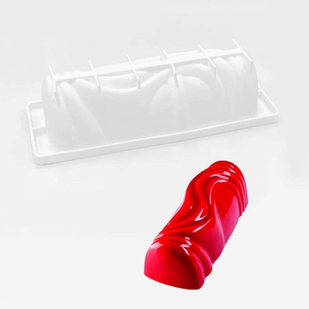 Food Grade Kitchen Bakeware Christmas Long Strip Mousse Cake Moulds Silicone Cake Molds French Mousse Mould Party Pastry Tray - Buy online at  Vibe In Cart.