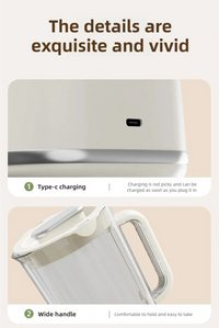 Multifunctional Electric Juicer with 10 Blades and 3000mAh Battery