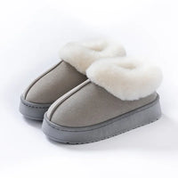 Anti-slip Shoe Thick Plush Snow Boots 2025 New Women Faux Suede Platform Fur Winter Boots Woman Slip On Warm Cotton Padded Shoes - Buy online at  Vibe In Cart.