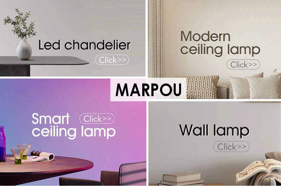 Smart LED Ceiling Lamp with Remote Control, Dimmable, White