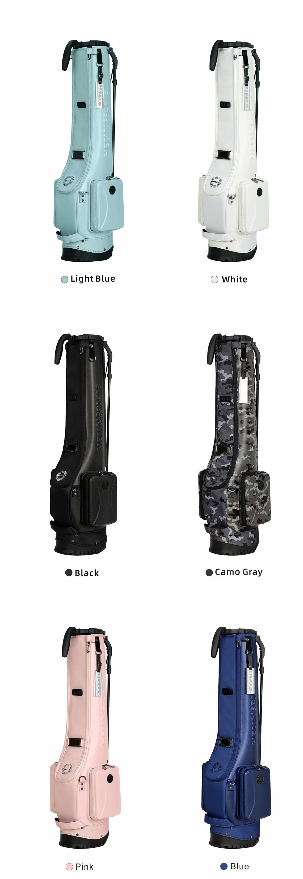 HELIX Golf Stand Bag - Portable Golf Bag with Silent-Rolling Wheels, Inverted Club Design for Easy Access, Protects Clubs - Buy online at  Vibe In Cart.