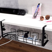 Under Desk Metal Wire Cable Management Organizer Rack