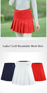 PGM Golf Women Skirt High Waist Pleated Skirt Solid Color A-lined Sports Skorts Ladies Slim Fold Training Culotte Golf Apparel - Buy online at  Vibe In Cart.