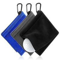 Square Microfiber Golf Ball Cleaning Towel with Carabiner Hook Water Absorption Cleaner Club for Head Wipe Cloth Clean 2025 - Buy online at  Vibe In Cart.