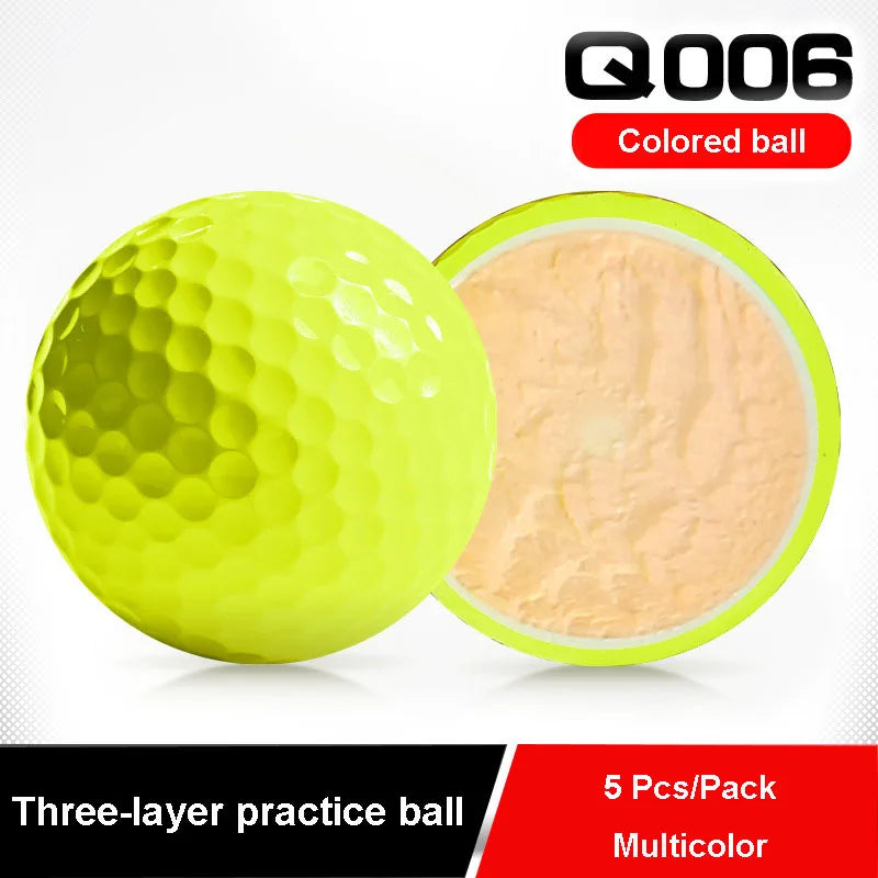 5Pcs/Pack PGM Golf Color Ball New Golf Color Ball Two/Three Layer Practice Ball Multi Color Solid Ball  Q006 - Buy online at  Vibe In Cart.