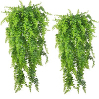 Artificial Hanging Plants 32 Inch Fake Boston Ferns Plastic Fake Plants for Wall House Wedding Garland Indoor Outdoor Decoration - Buy online at  Vibe In Cart.