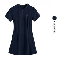 DRUR Elegant Tennis Dress Women Summer Lightweight Quick Dry Sports Dress Back Hollow Out Golf Wear Yoga Clothing Sportswear New - Buy online at  Vibe In Cart.