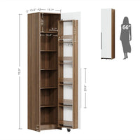 70" Pantry Storage Cabinet, Single Cabinet Pantry, Freestanding Tall Narrow Cupboard with 11 Adjustable Shelves for Dinin - Buy online at  Vibe In Cart.