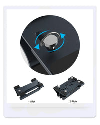 Vertical Adjustable Aluminum Laptop Stand with 0.35-1.6 Inch Width