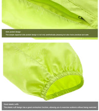 Hooded UV Waterproof Nylon Golf Jacket Unisex Foldable