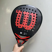 Wilson Professional Tennis Rackets Carbon Fibre Surface Diamond Shape with Eva Memory Flex Foam Core Padel Tennis Racquets - Buy online at  Vibe In Cart.