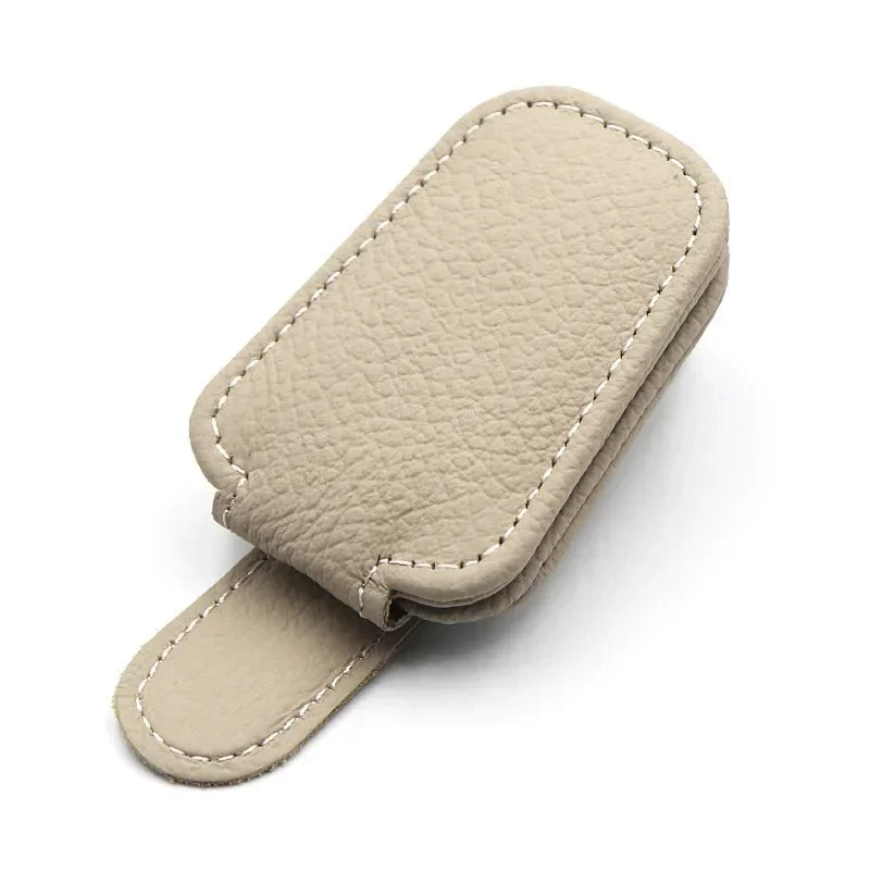 1Pcs Sunglasses Holder Is Suitable for Car Sunshades Magnetic Leather Sunglasses Clip and Ticket Clip Car Sunshade Accessories - Buy online at  Vibe In Cart.
