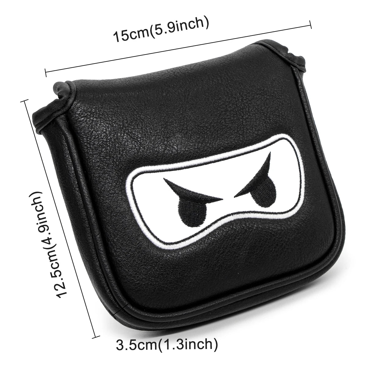 Leather Golf Club Headcover Set for Driver, Fairway, and Hybrid