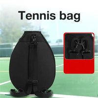 Large Capacity Tennis Rackets Bag Zipper Closure Adjustable Strap Racquet Backpack Professional Waterproof Racquet Sports Bag - Buy online at  Vibe In Cart.