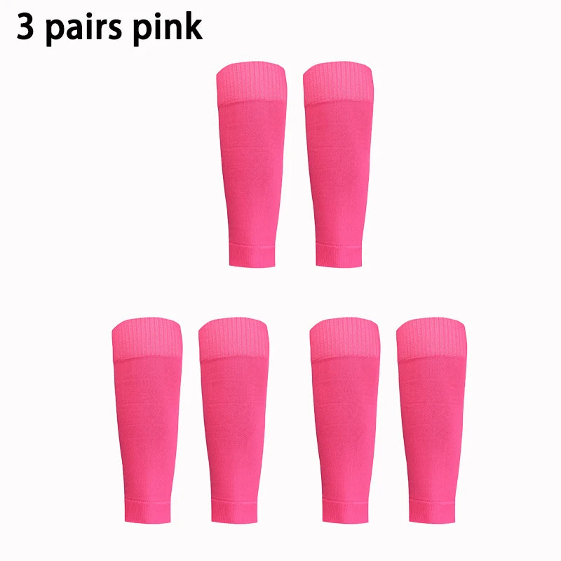 3 pairs New Football Socks Shin Pads Leg Cover Men Women Grip Cutsocks - Buy online at  Vibe In Cart.