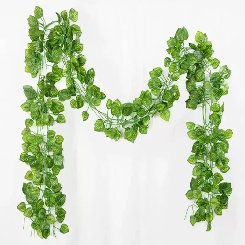 Artificial Green Ivy Leaf Hanging Vine Garland 2.1M