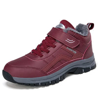 Winter Women Leather Outdoor Ankle Boots Autumn Hiking Velvet Warm Shoes Trekking Mountain Sneakers Tracking Treking Plush - Buy online at  Vibe In Cart.