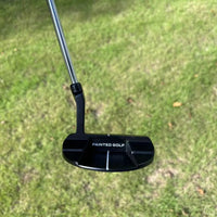 Right-Handed Men's Golf Putter with Zinc Alloy Head, Steel Shaft, Black Rubber Grip, 34/35 Inch