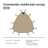 Waterproof Windproof Nylon Camping Dome Tent for 3-4 People