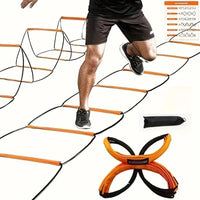 6/8/10/12-Grid Multi-Purpose Agility Ladder - Soft, durable, portable training equipment for fitness, speed and agility training - Buy online at  Vibe In Cart.