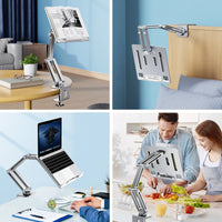 Adjustable Laptop Arm Mount for Desk with 360 Degree Rotation for Up to 17 Inch Laptops