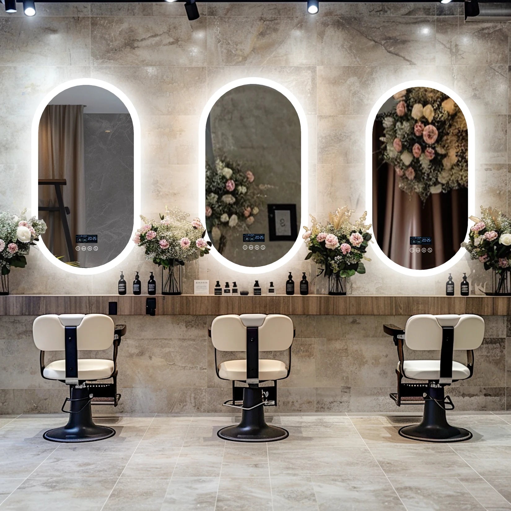 LUVODI Lighted Bluetooth Bathroom Mirror Led Backlit Illuminate Vanity Mirror with Time Date Display Anti-fog - Buy online at  Vibe In Cart.