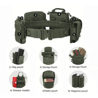 YAKEDA  Training belt outdoor patrol eight piece set, detachable and adjustable training belt - Buy online at  Vibe In Cart.