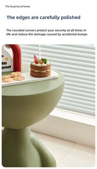 Light Luxury Cartoon Sofa Edge Table Creative Flat Head Coffee Table Small Household Plastic Coffee Table Furniture Side Table - Buy online at  Vibe In Cart.