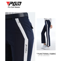 Women's Full Length High Waist Flared Cotton Golf Trousers