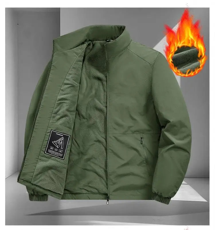 New Men Thick Warm Winter Jackets Casual Stand Solid Color Coats Outwear Men's Clothing Top - Buy online at  Vibe In Cart.