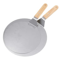 10/12inch Pizza Shovel Pastry Tools Stainless Steel Wooden Handle Peel Round Anti-scalding Pan Bakeware Maker - Buy online at  Vibe In Cart.