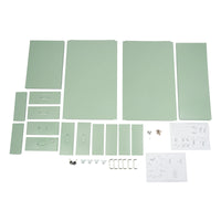 Lockable Rolling Metal File Cabinet| 6-Drawer Home Office Document Storage Container with Wheels| Off-white/Green/Yellow - Buy online at  Vibe In Cart.