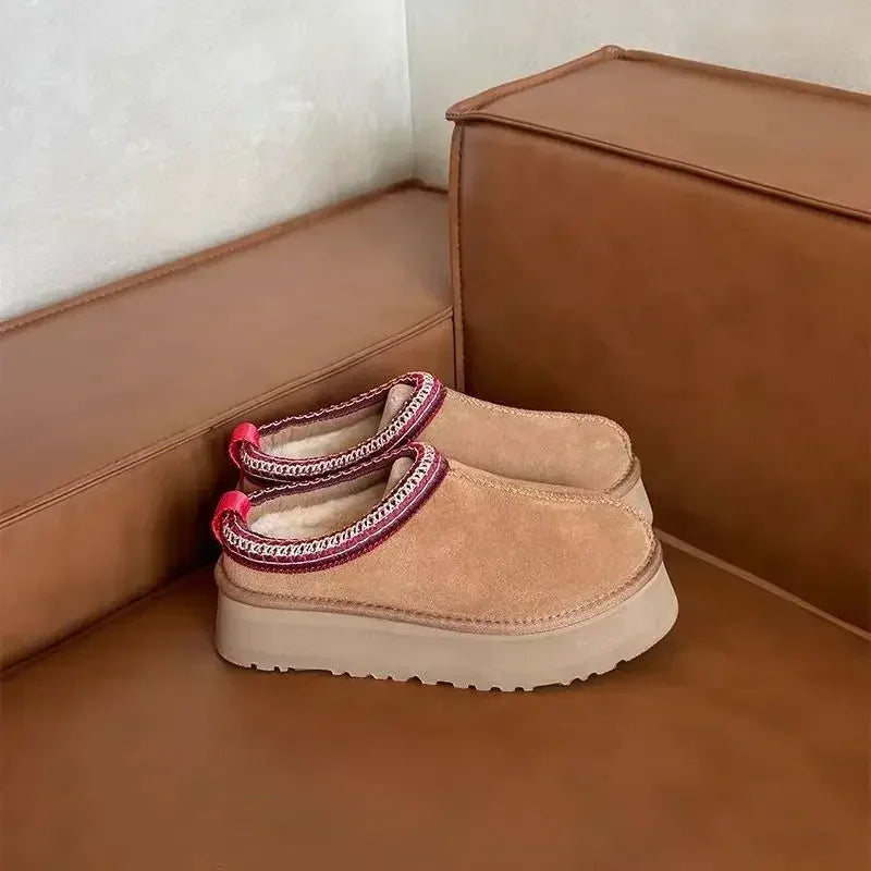 2026 New Classic Ultra Mini Platform Boots Leather Suede Wool Comfort Winter Womens Fur Slippers K98 ‮34-53 SeziS UggS - Buy online at  Vibe In Cart.