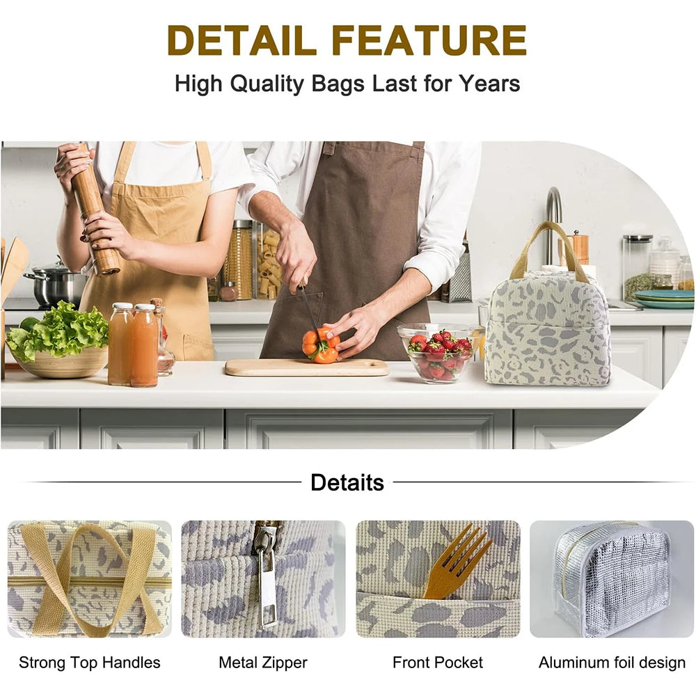 Insulated Oxford Fabric Lunch and Picnic Bag, 1 Pack